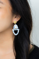 Athena Earrings- Greek Goddess Blue from Spiffy & Splendid