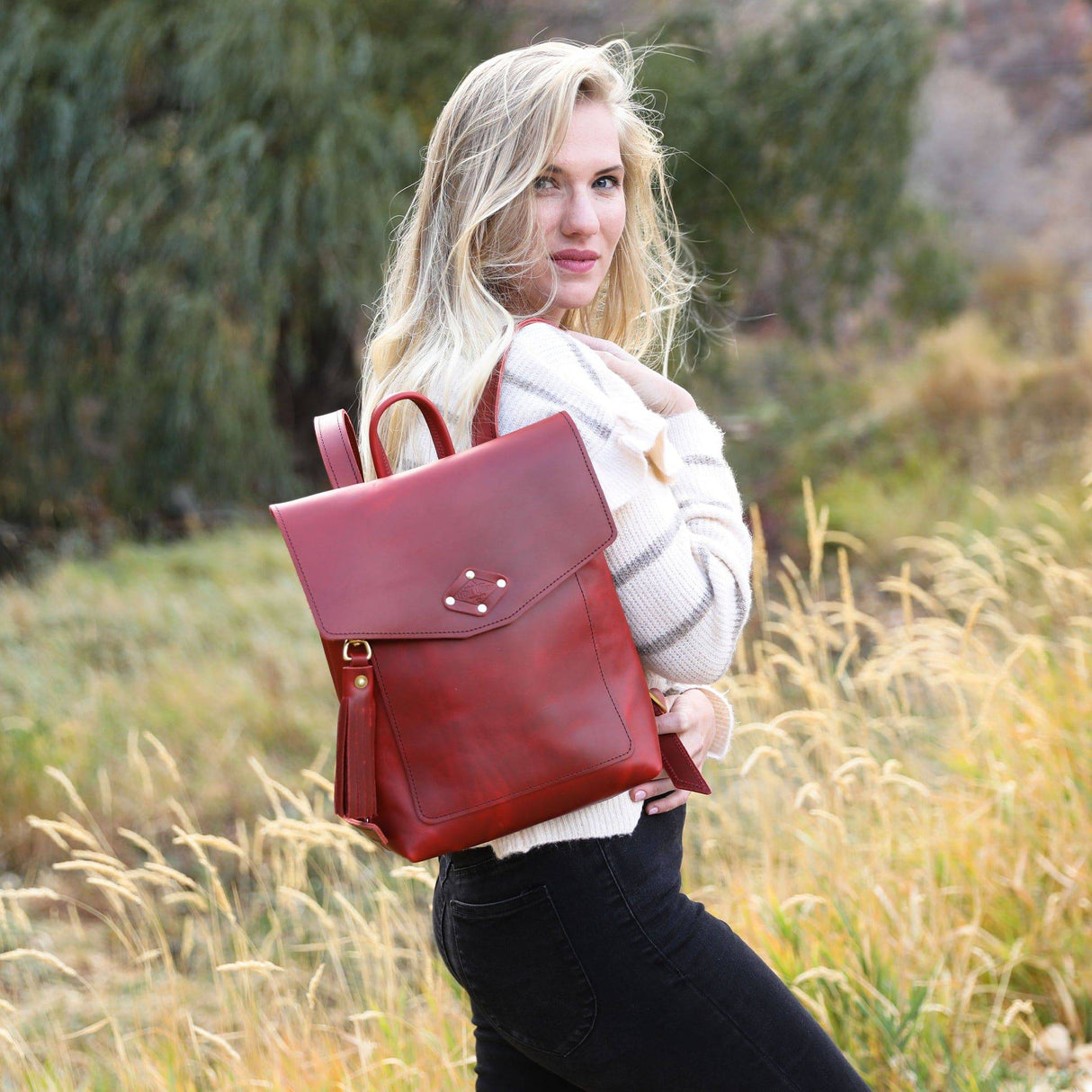 Leather Rucksack from Lifetime Leather Co.