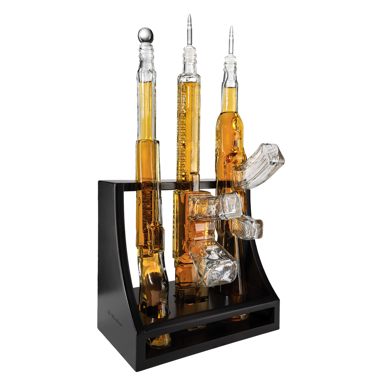 3 Gun Whiskey Decanters Set AR15, AK47, & Rifle Gun Decanter Set 1000ml by The Wine Savant - Veteran Gifts, Home Bar, Gun Lover Gifts, Tik Tok Gun Decanter, Military Gifts from The Wine Savant