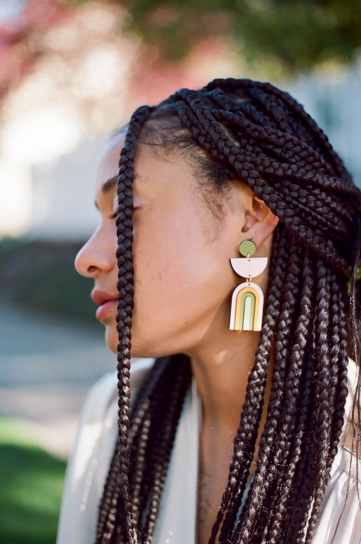 Rainbow Arch Earrings from LE CHIC MIAMI