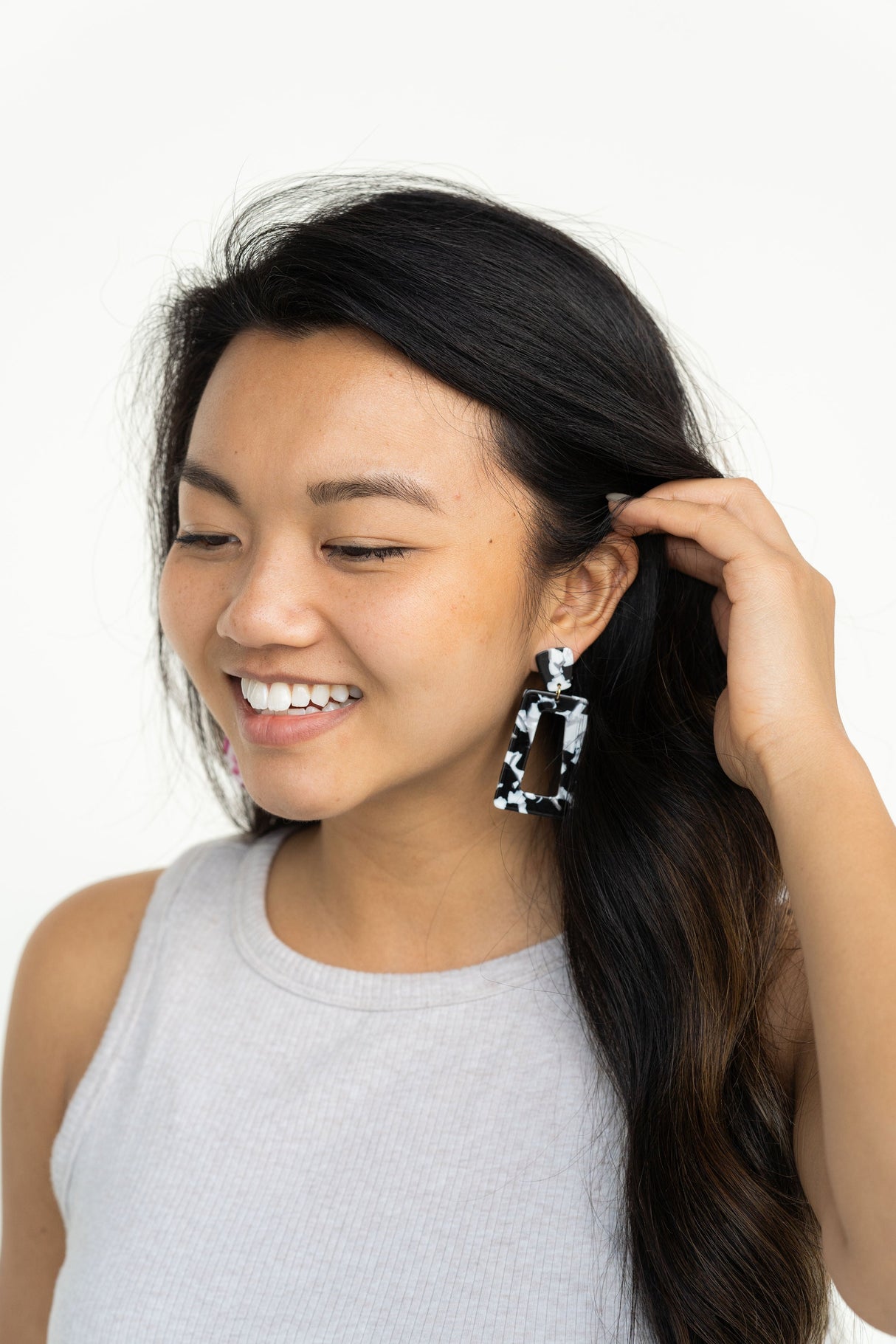 Avery Earrings- Black & White from Spiffy & Splendid