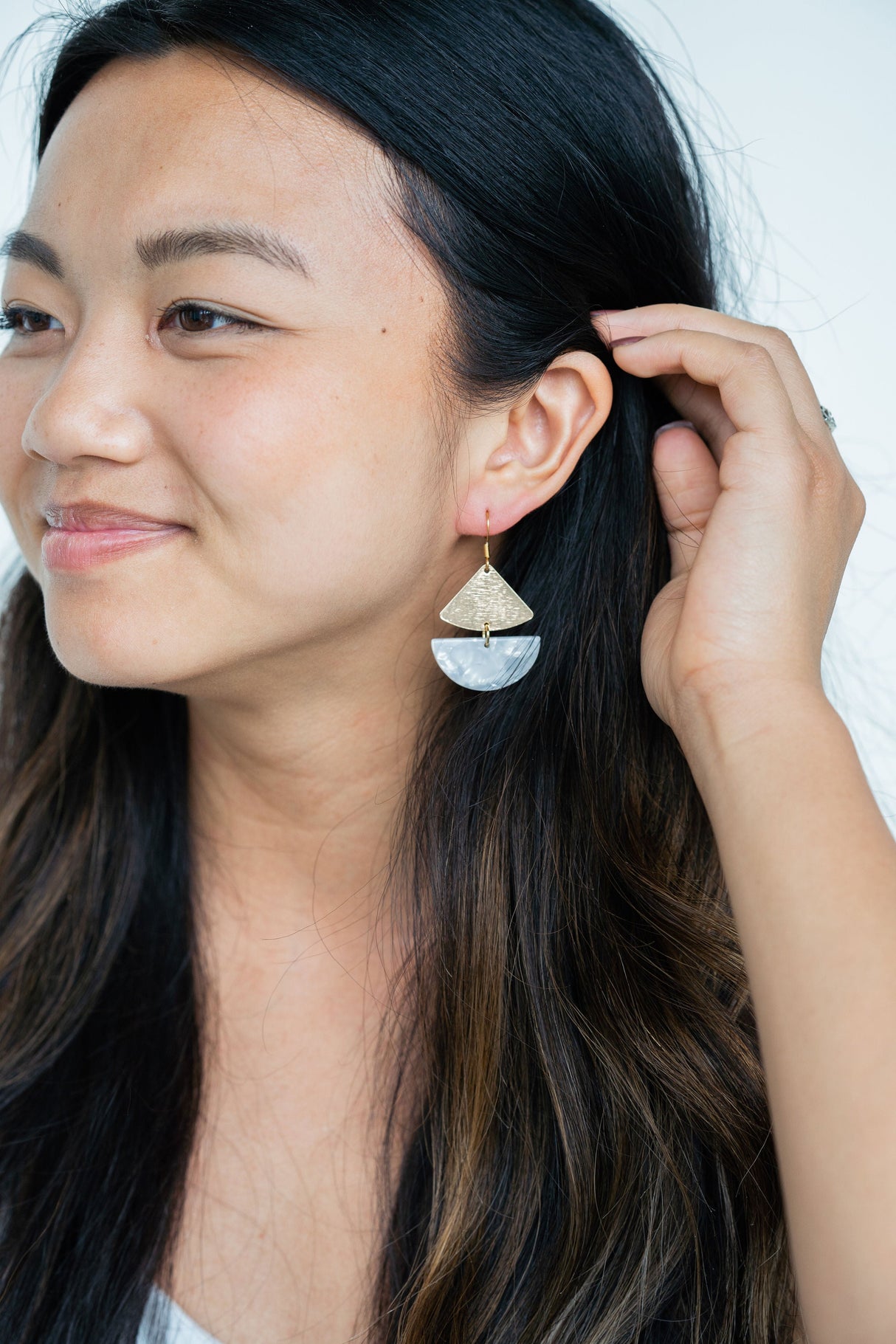 Ava Earrings - Pearl from Spiffy & Splendid