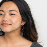 Wren Earrings - Walnut & Black from Spiffy & Splendid