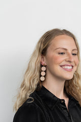 Elle Earrings - Linen from Spiffy & Splendid