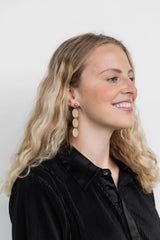Elle Earrings - Linen from Spiffy & Splendid