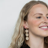 Elle Earrings - Linen from Spiffy & Splendid