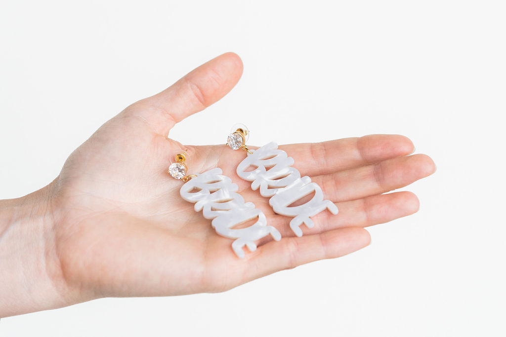 Bride Earrings from Spiffy & Splendid
