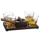 Cigar Holder Whiskey Glasses Set from The Wine Savant