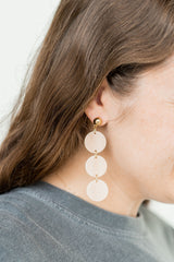 Elle Earrings - Linen from Spiffy & Splendid
