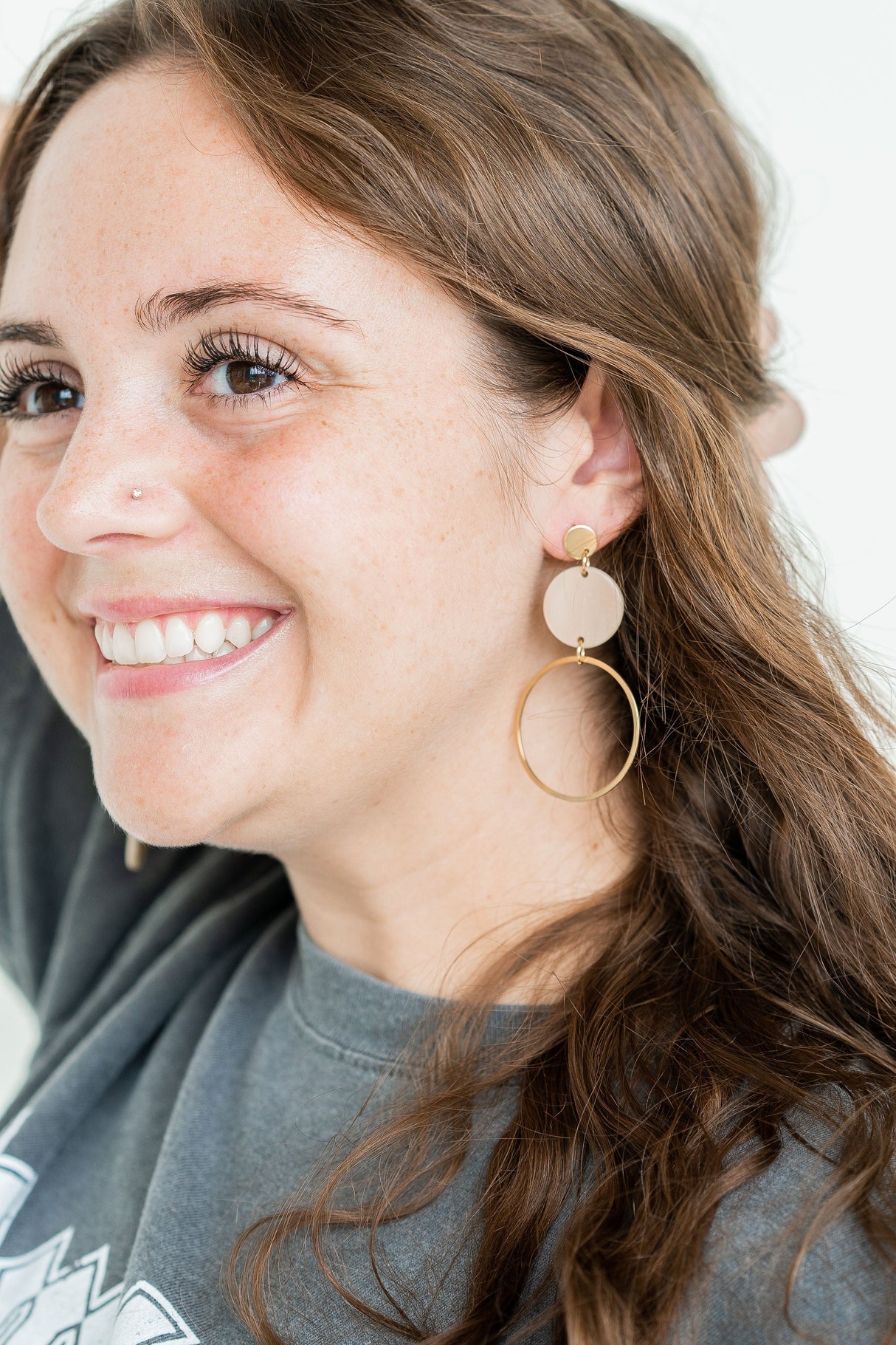 Sadie Earrings - Linen from Spiffy & Splendid