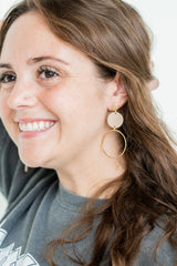Sadie Earrings - Linen from Spiffy & Splendid