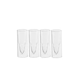 50 Caliber Shot Glasses Set - Set of 4 - Each holds 2 Ounces - Tactical Bullet Casings Shot Glasses from The Wine Savant