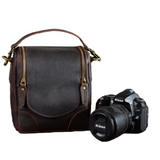 The Calista | Small Leather Camera Bag - Leather Camera Lens Case from STEEL HORSE LEATHER