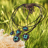 Copper Robin Nest Necklace with Up To 5 Beads from Alexa Martha Designs
