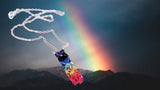 Handmade True Rainbow Crystal Rock Candy Necklace from Alexa Martha Designs