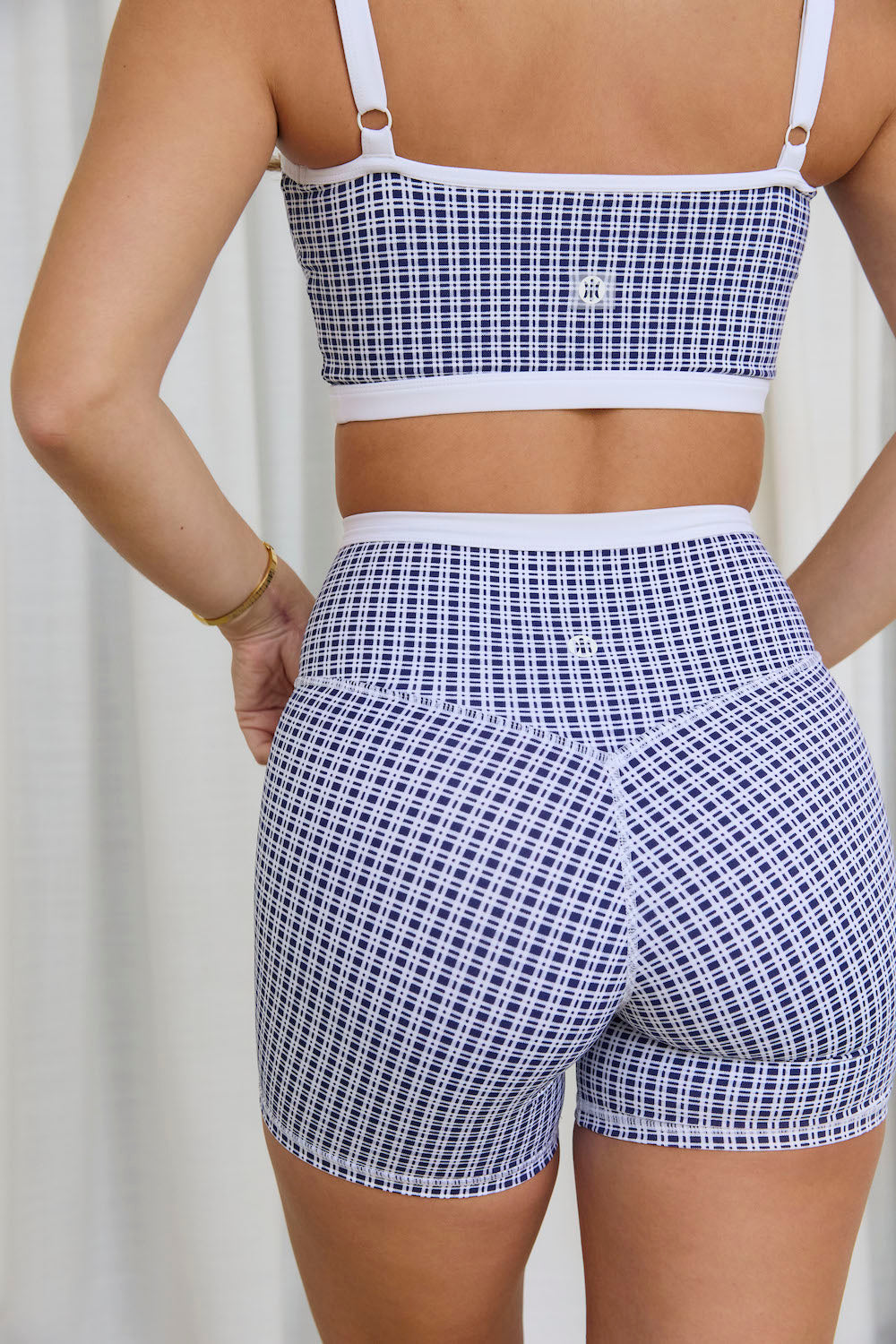 Astoria LUXE BALANCE Crossover Short - Blue Lattice From Astoria Activewear