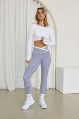 Astoria LIVE LUXE Staple Sleeved Crop - White From Astoria Activewear