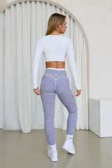 Astoria LIVE LUXE Staple Sleeved Crop - White From Astoria Activewear