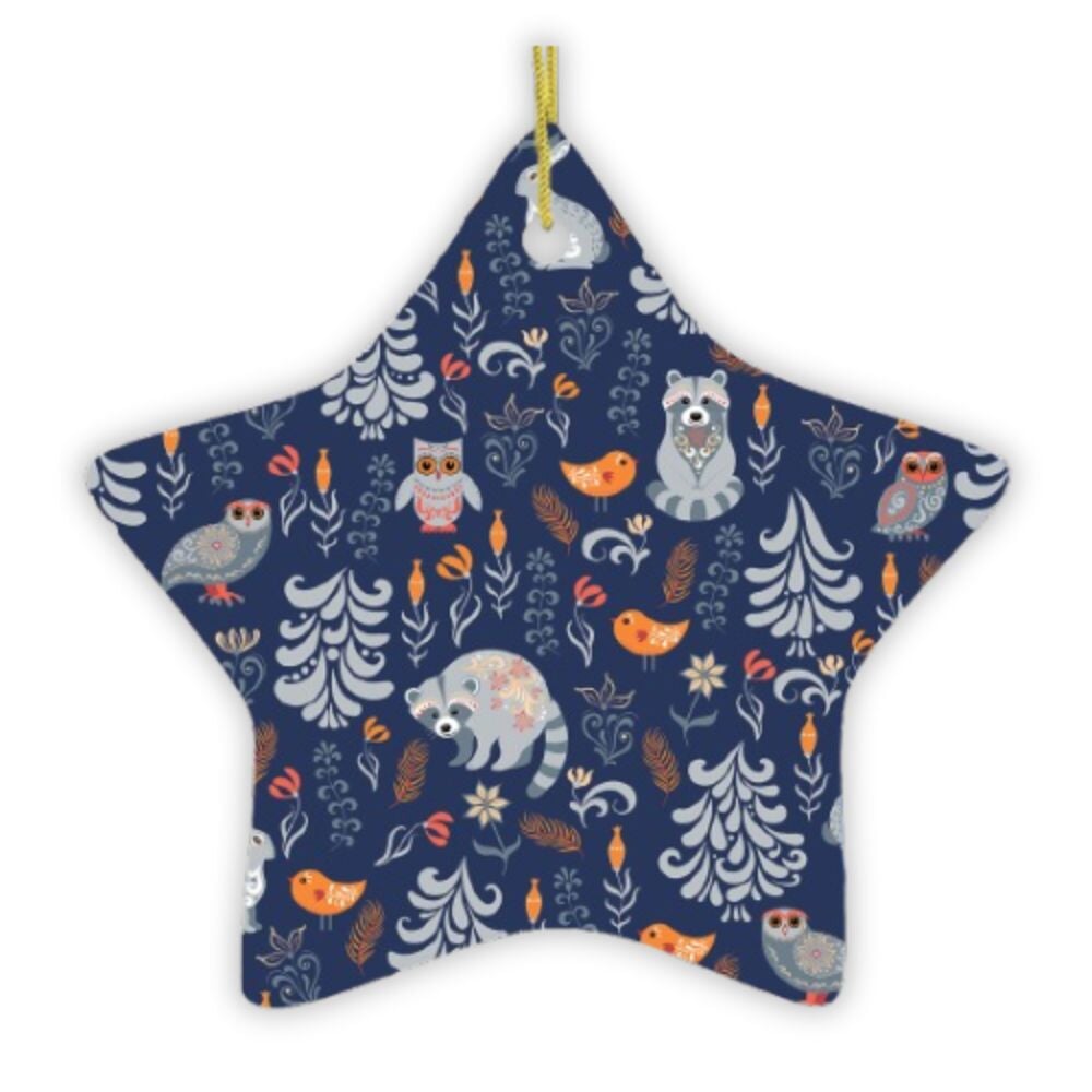 Autumn Forest Scandinavian Forest Ornament from OrnamentallyYou