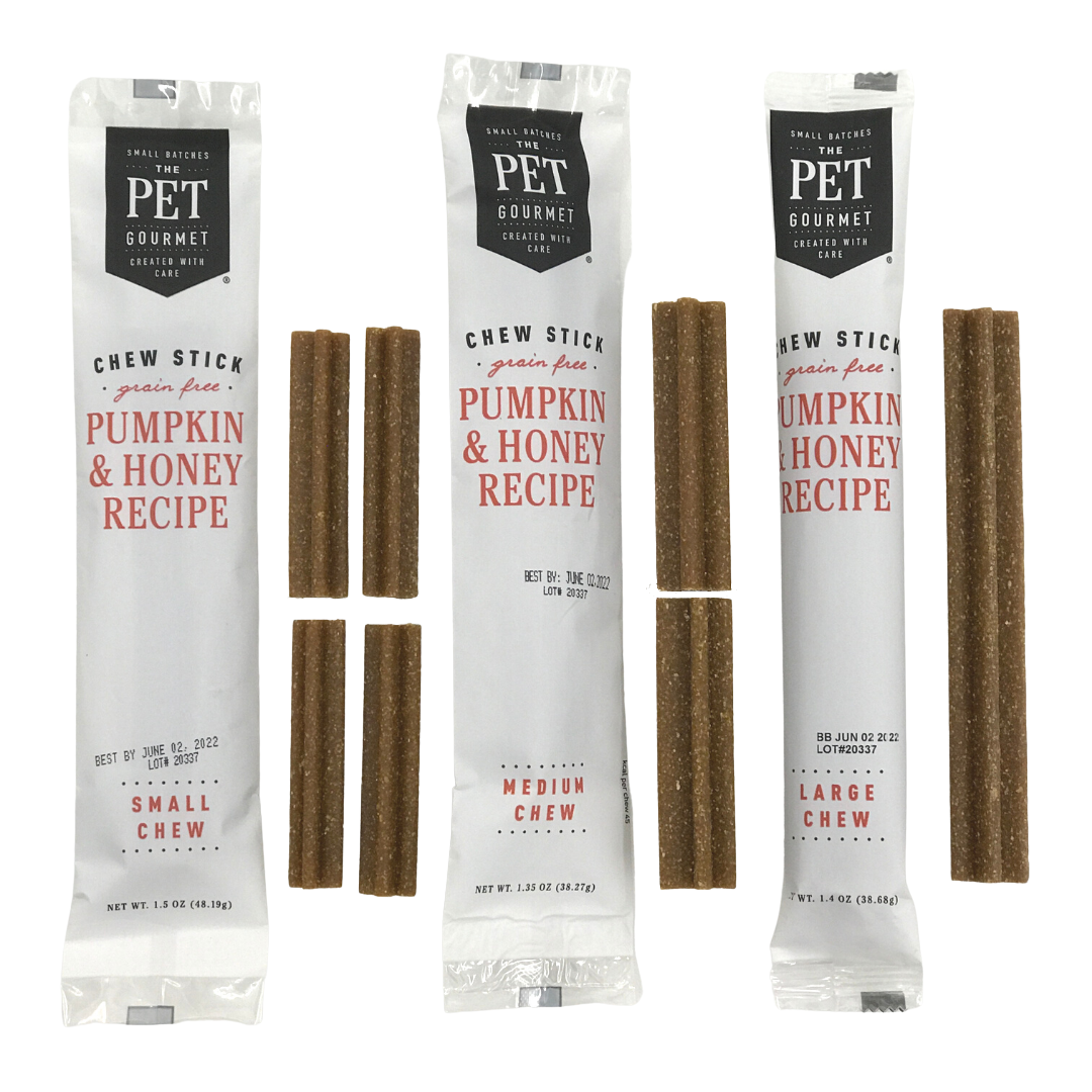 Pumpkin & Honey Chew Sticks from The Pet Gourmet®