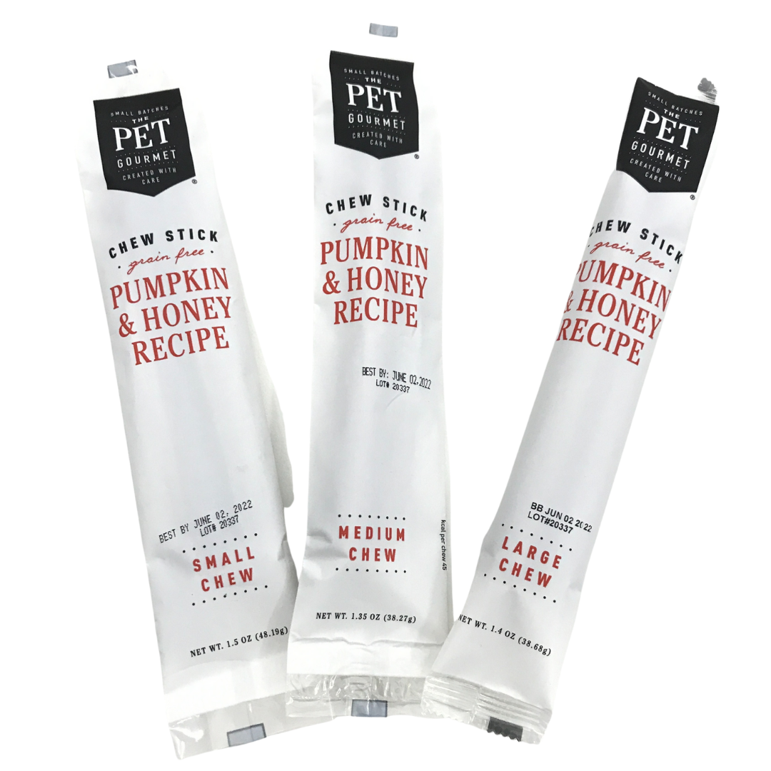 Pumpkin & Honey Chew Sticks from The Pet Gourmet®