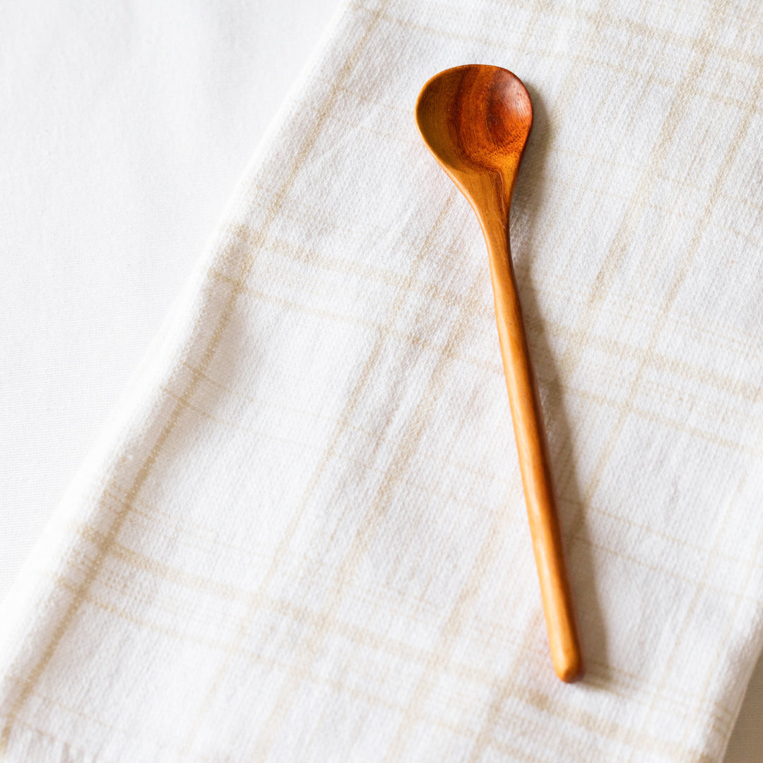 Hand Carved Wood Stirring Spoon from Upavim Crafts