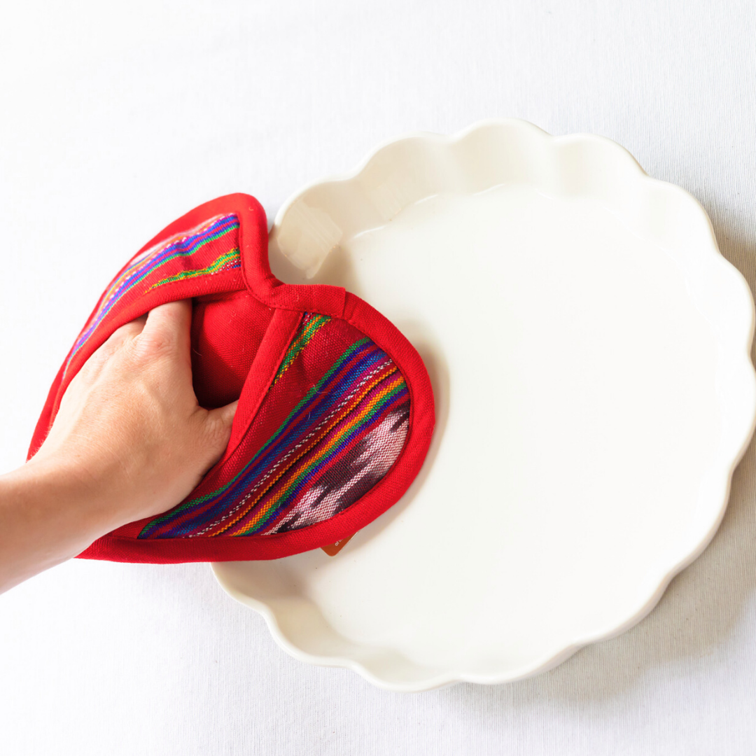 Festive Heart Pot Holder from Upavim Crafts