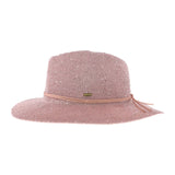 C.C Knitted Panama Hat with Sequins from Madeline Love