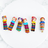 Guatemalan Worry Dolls - Set of 6 from Upavim Crafts