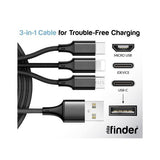 10 Foot 3-in-1 Cable - Refill 12pc from Mila Lifestyle Accessories