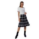 AMAZING MM SKIRT - YEAR ROUND BLACK PLAID From Mia Mod