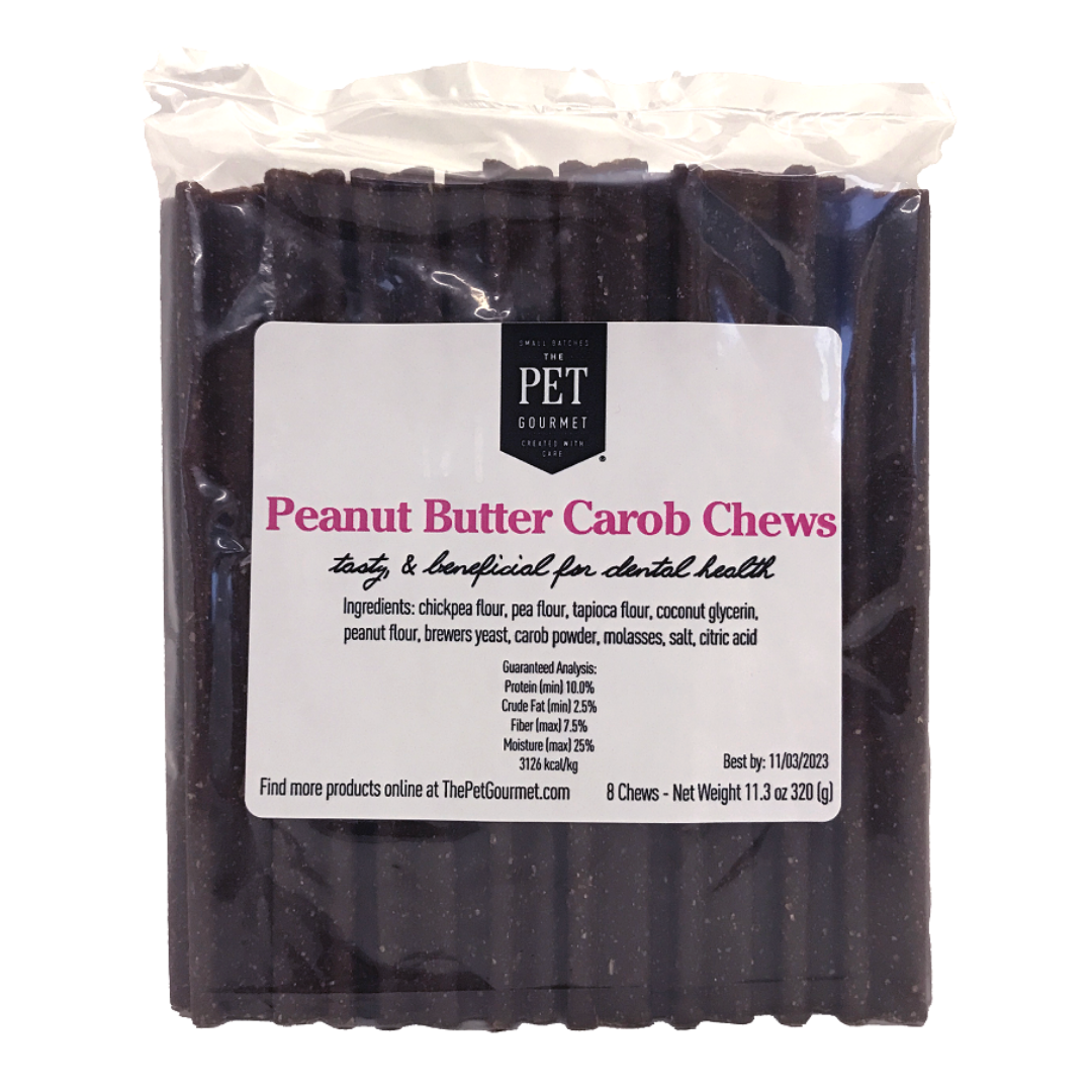 Peanut Butter Carob Chew 8 Pack from The Pet Gourmet®