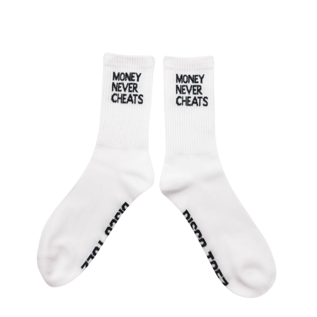 Money never cheats socks from Disco Toez