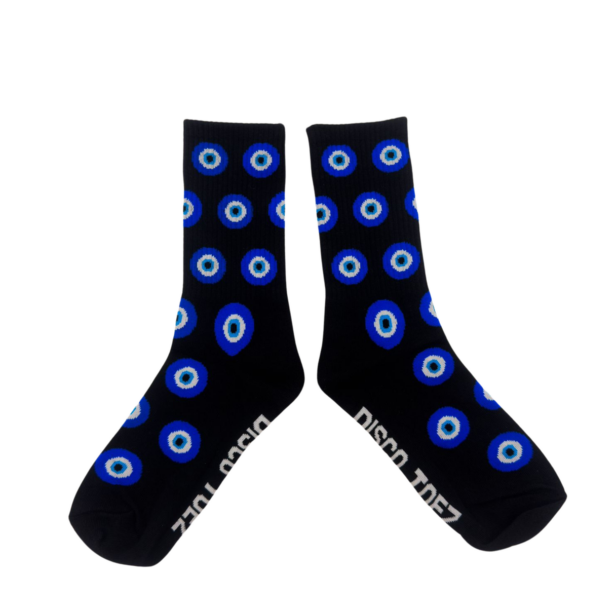 Evil eye socks from Disco Toez