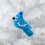 Felt Bluejay Ornament from Upavim Crafts
