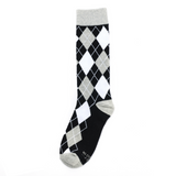Black and White Argyle Socks from No Cold Feet