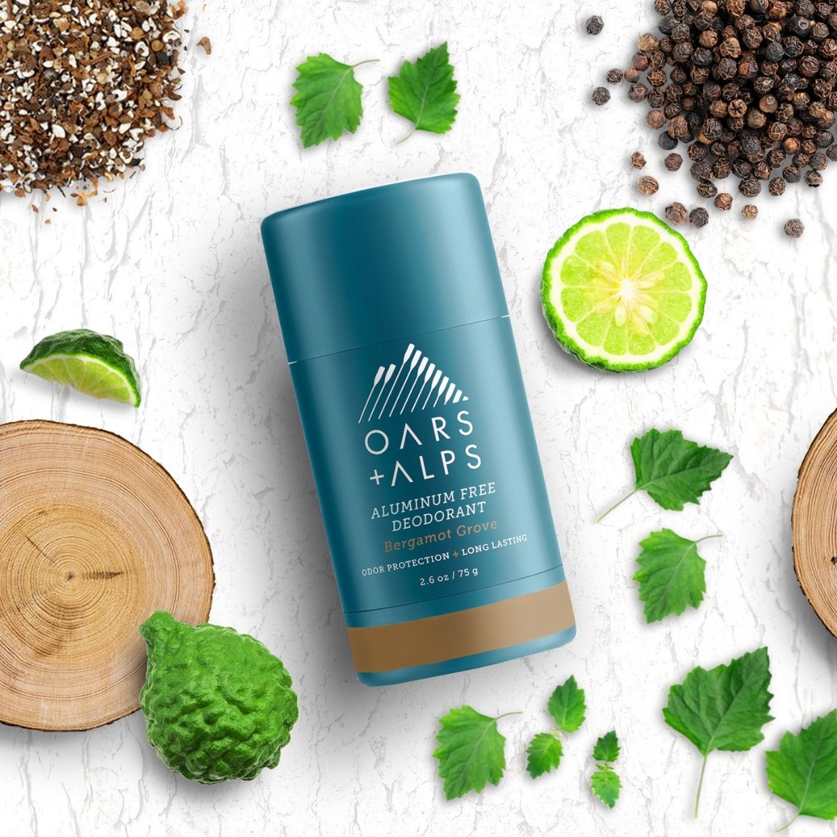 Aluminum-Free Deodorant - Bergamot Grove from Oars + Alps from Oars + Alps
