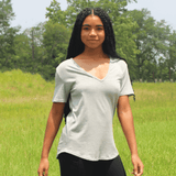 V-Neck T Shirt | Grey from Undersummers
