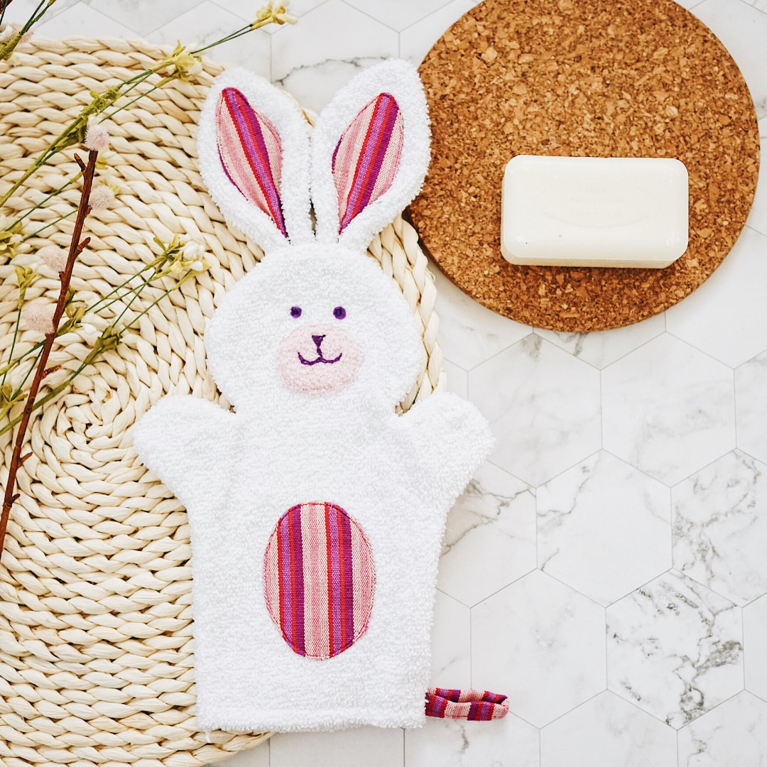 Bunny Puppet Washcloth from Upavim Crafts