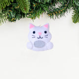 Mini Kitty Felt Ornament from Upavim Crafts