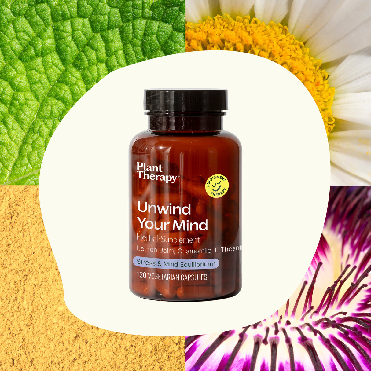 Unwind Your Mind Herbal Supplement - 120 Capsules from Plant Therapy