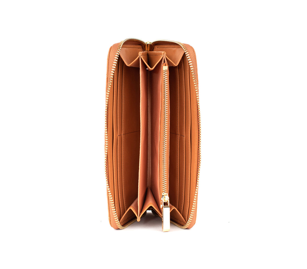 Uptown Quilted - Tan Zipper Wallet from Gunas New York