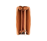 Uptown Quilted - Tan Zipper Wallet from Gunas New York