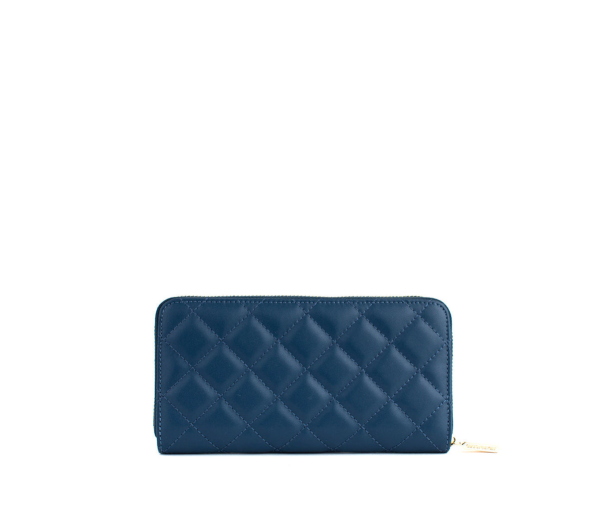 Uptown Quilted - Navy Zipper Wallet from Gunas New York