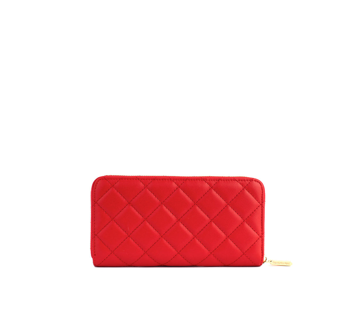 Uptown Quilted - Red Zipper Wallet from Gunas New York