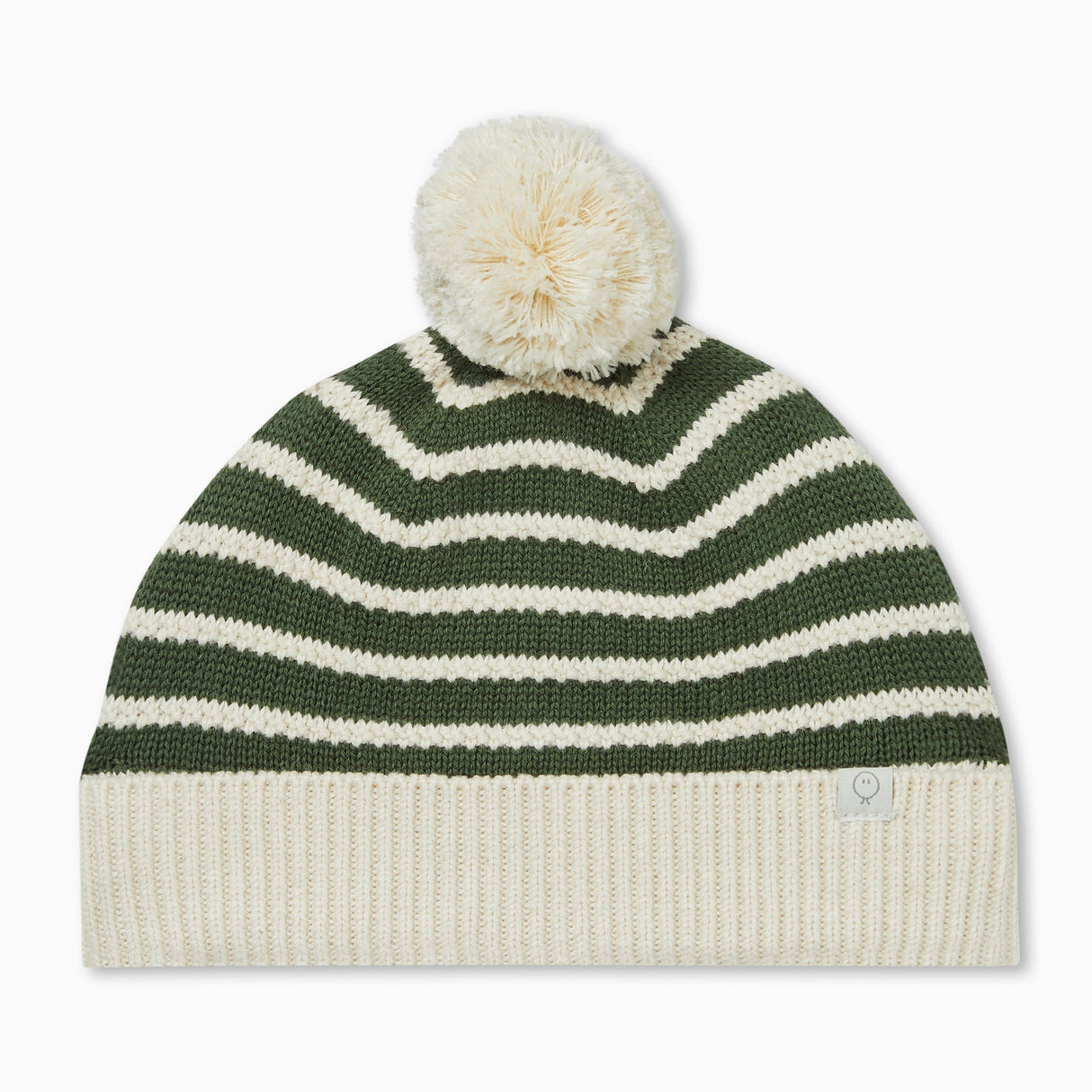 Knitted Stripe Hat - Pine Stripe