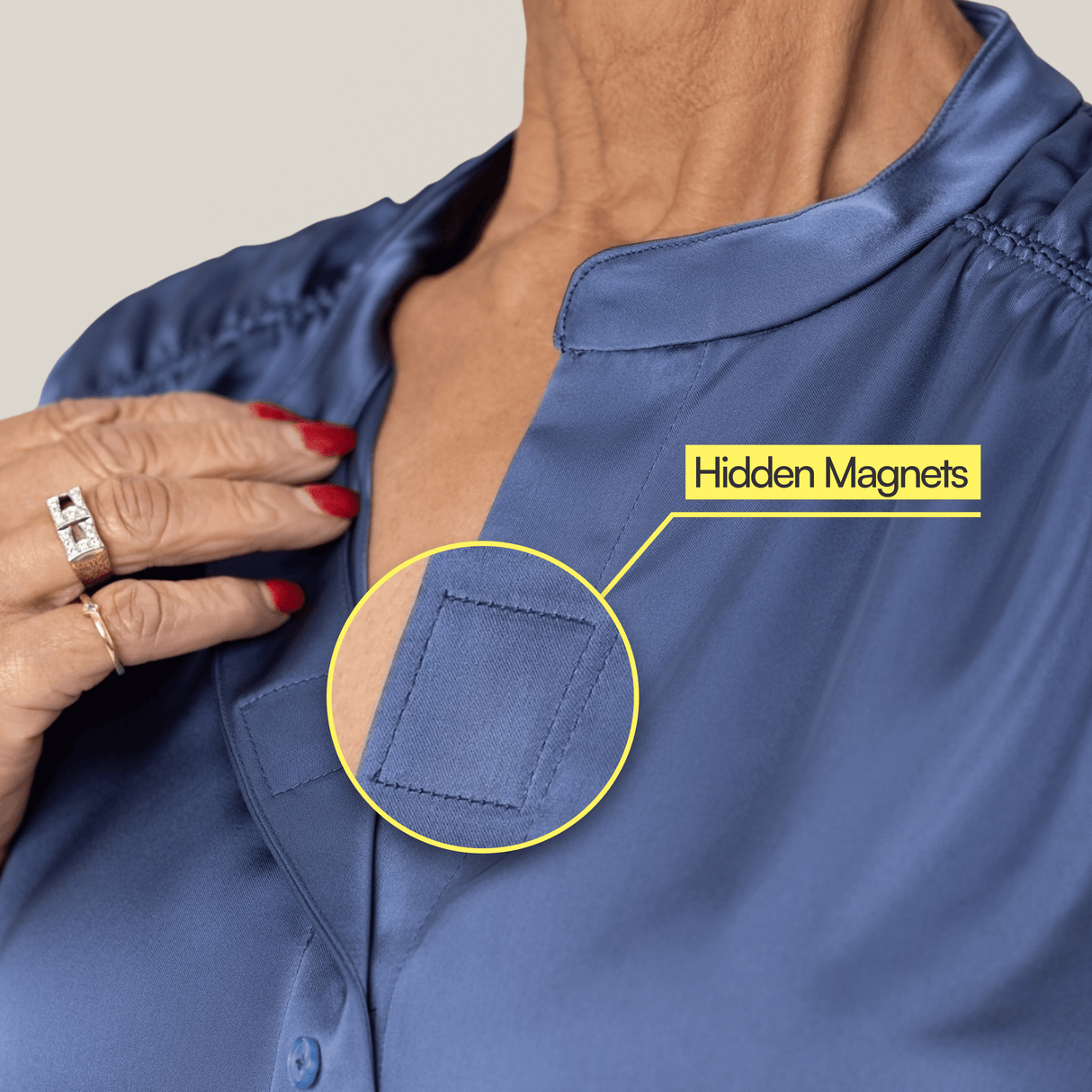 Everyday Magnetic Button Blouse for Women from Joe & Bella