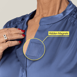 Everyday Magnetic Button Blouse for Women from Joe & Bella