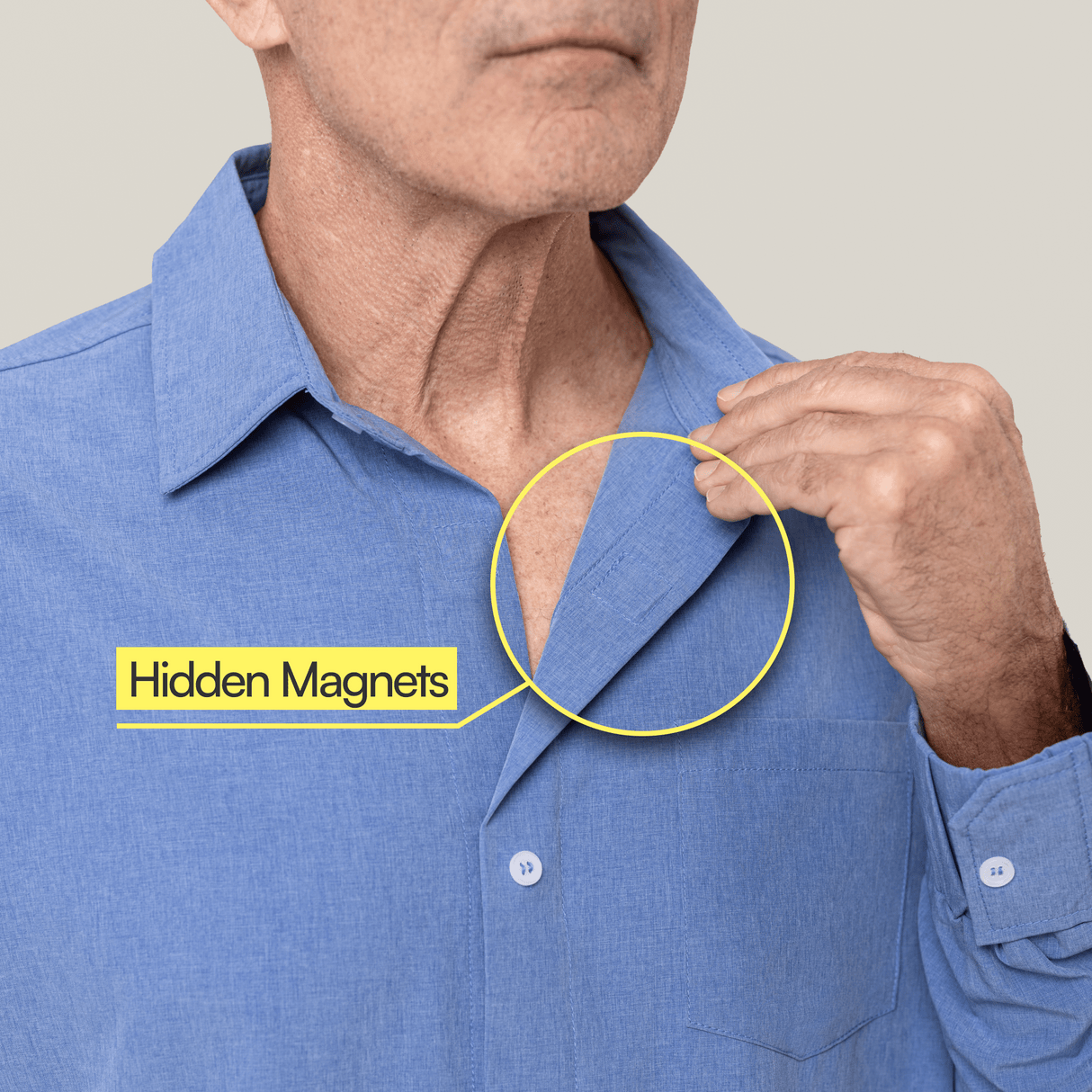 Magnetic Button-Down for Men | Relaxed-Fit from Joe & Bella