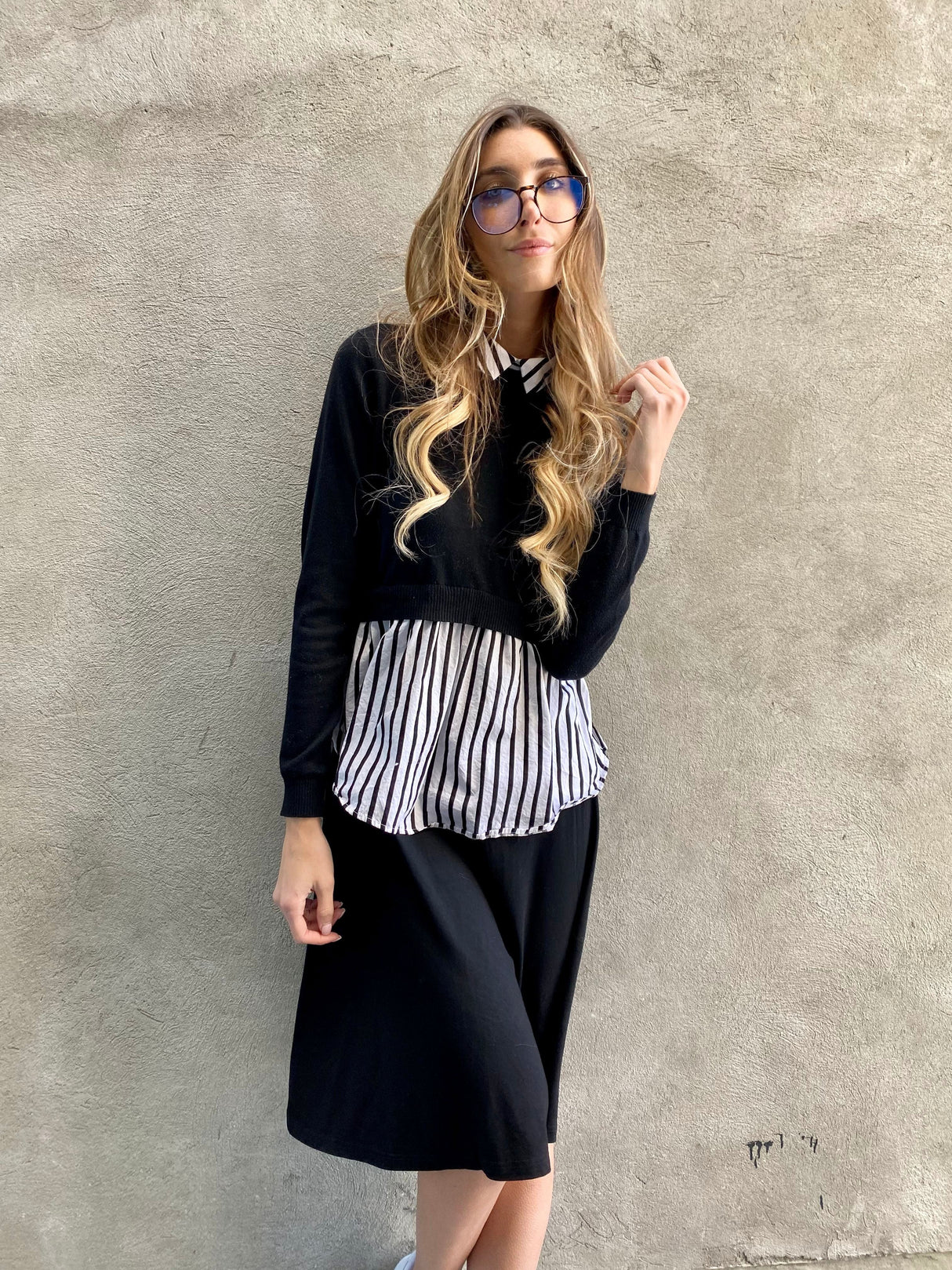 MM SWAY SKIRT - BLACK. from Mia Mod